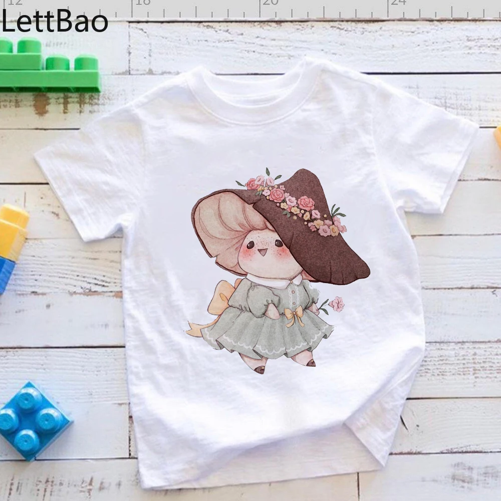 

Kids Oversized T-shirt Cute Cartoon Style Frog Print Girls Clothes Daily Casual Versatile Children's Wear Cheap Fine Soft Tops