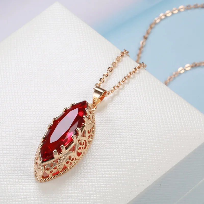 Модные серьги и ожерелье в форме сердца с узором лошадиного глаза европейском