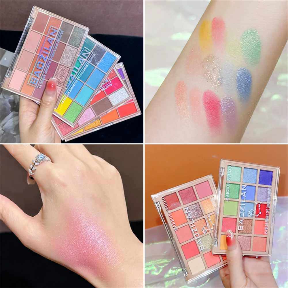 Перламутровые тени для век Палитра стойкий макияж высокая цветопередача