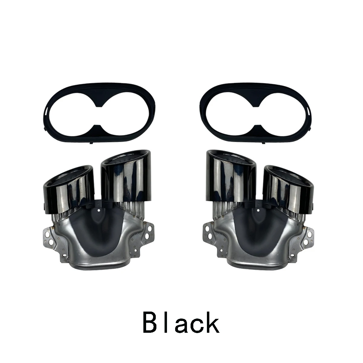 

Для Mercedes-Benz A-Class W177 A35 C118 CLA35 X247 GLB35 A45S автомобильные аксессуары задний двойной глушитель на конце трубы