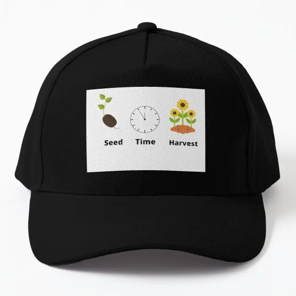 

Seed Time Harvest Baseball Cap Hat Casual Snapback Black Summer Czapka Bonnet Spring Fish Sun Boys Mens Printed Casquette