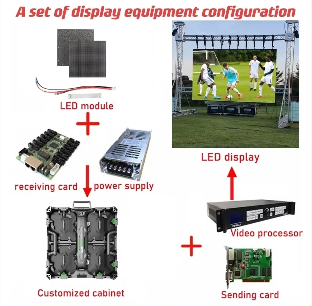 Светодиодный видеоэкран P3.9 P3.91 P2.9 500x500 мм
