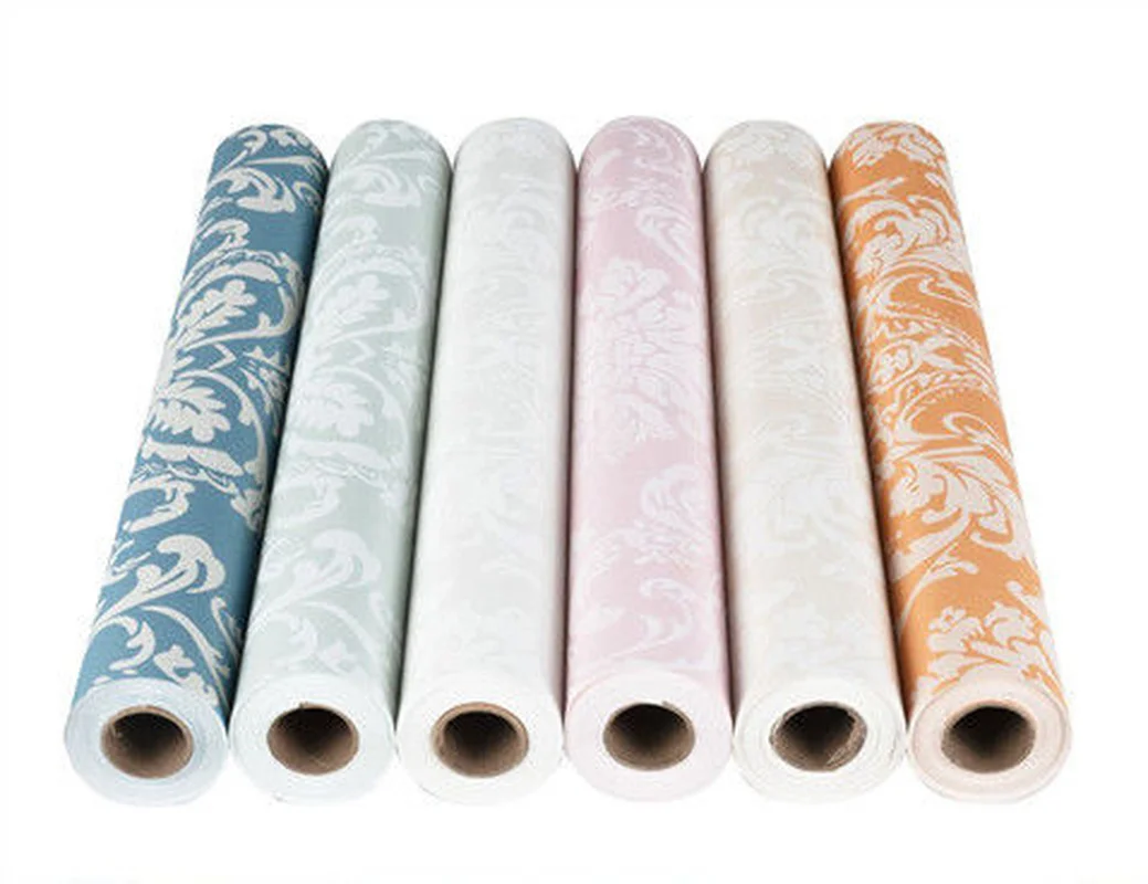 

European Style 3D Self-adhesive Striped Textile Wallpaper Wall Stickers Bedroom Living Room Background Wall Creative Wallpaper