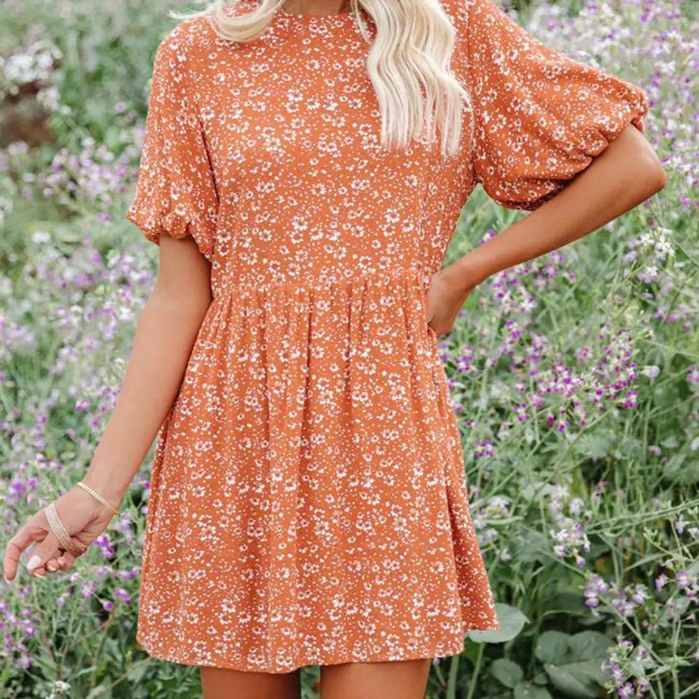 

Attractive Women Dress Charming Soft Texture Elegant Dress Sweet Fashion Summer Dress