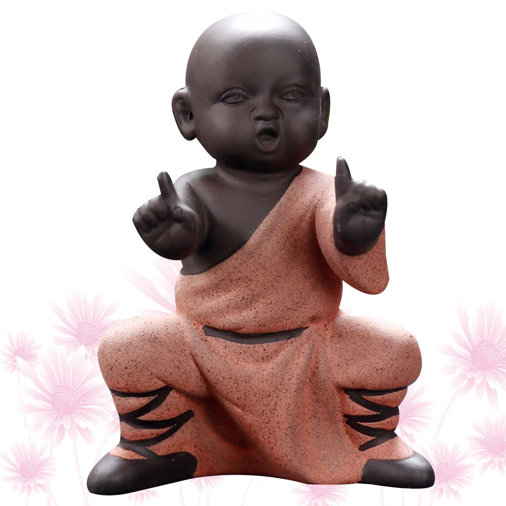 

Car Accessories Babies Statue Home Decor Tea Decor Monk Ornament Yoga Statue Tea Pet Decoration