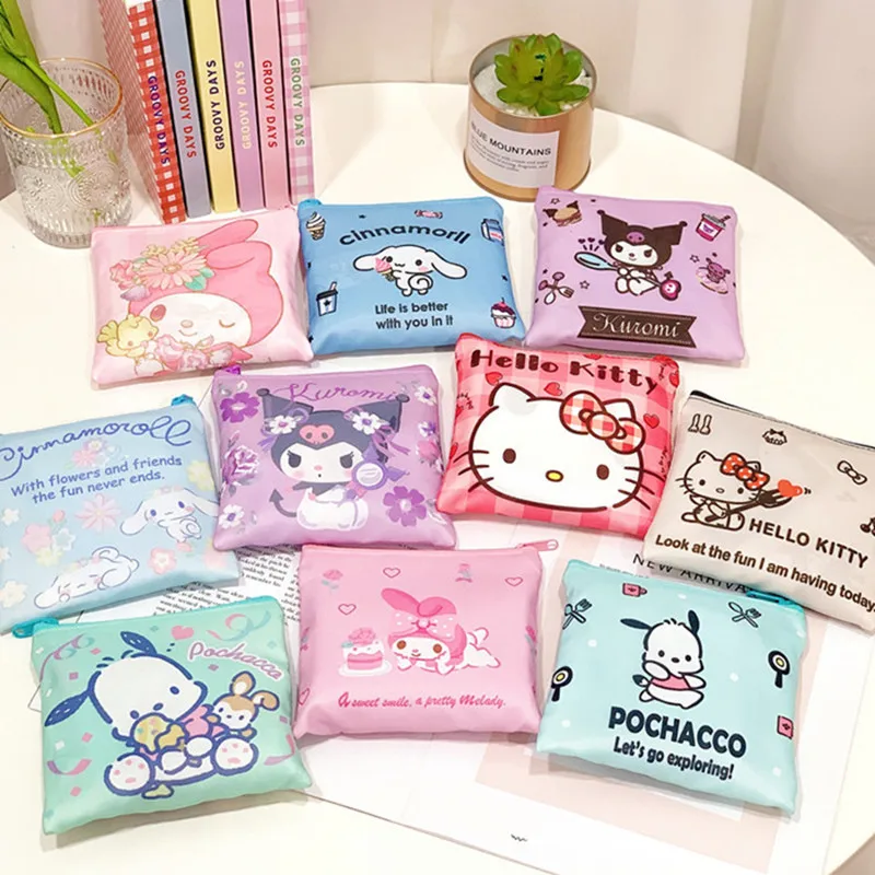 

Sanrio Kuromi плотная 600D ткань Оксфорд Портативная сумка для хранения окружающей среды Складная вместительная сумка для покупок
