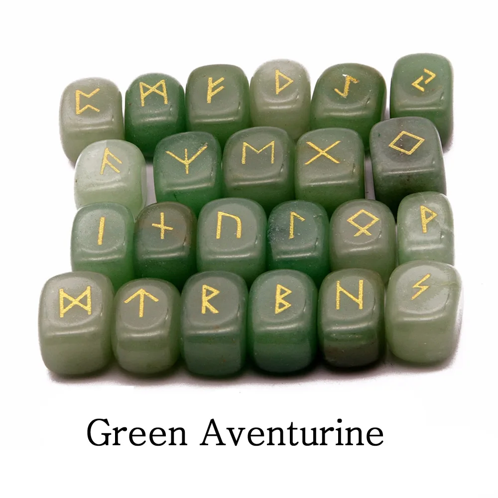 

Набор рун из натурального камня 25 шт.