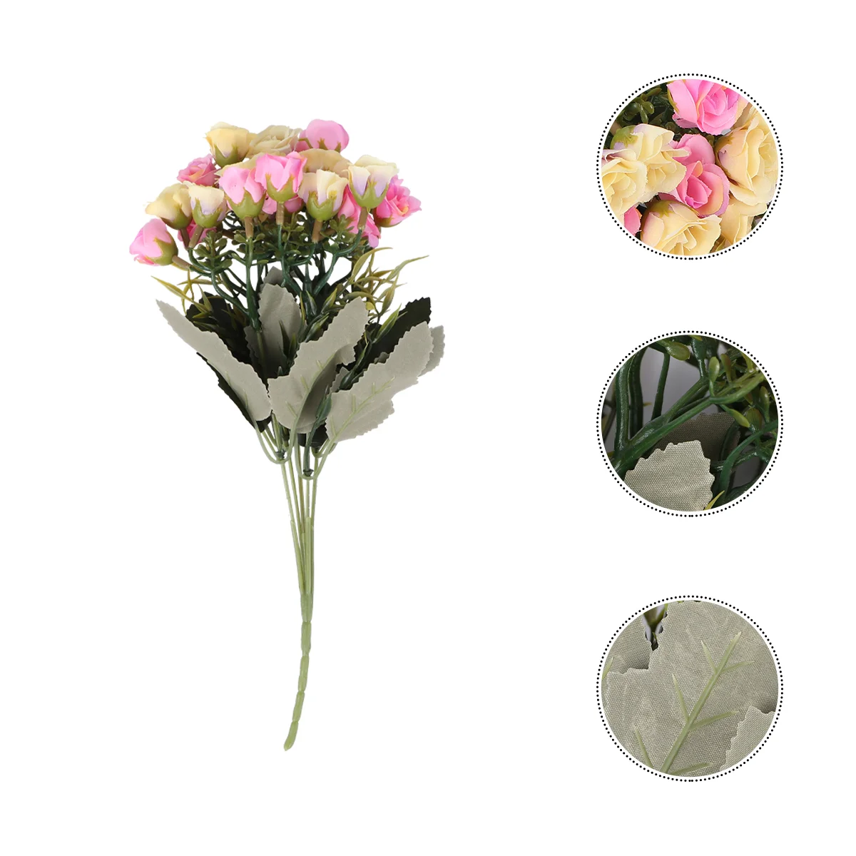 

30 Head Rose Artificial Fake Simulation Greenery Flower Plants Home Office Party Decoration (Pink)