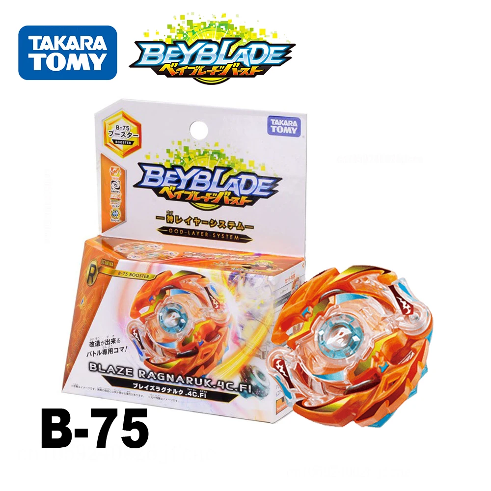 

Original Takara Tomy Beyblade Burst B75 B-75 Blaze Ragnaruk 4Cross Flugel Collection Toys Beyblade Booster World Spriggan