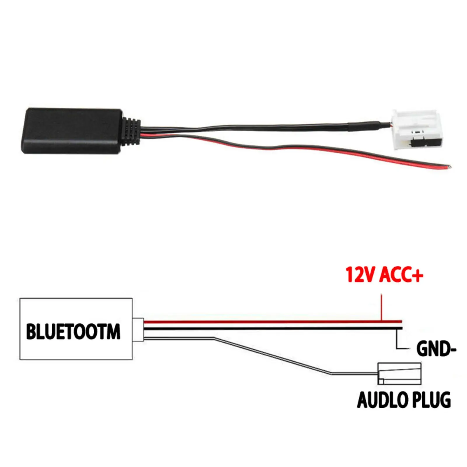 Автомобильный Bluetooth-аудиокабель громкая связь радио стерео AUX-кабель адаптер для