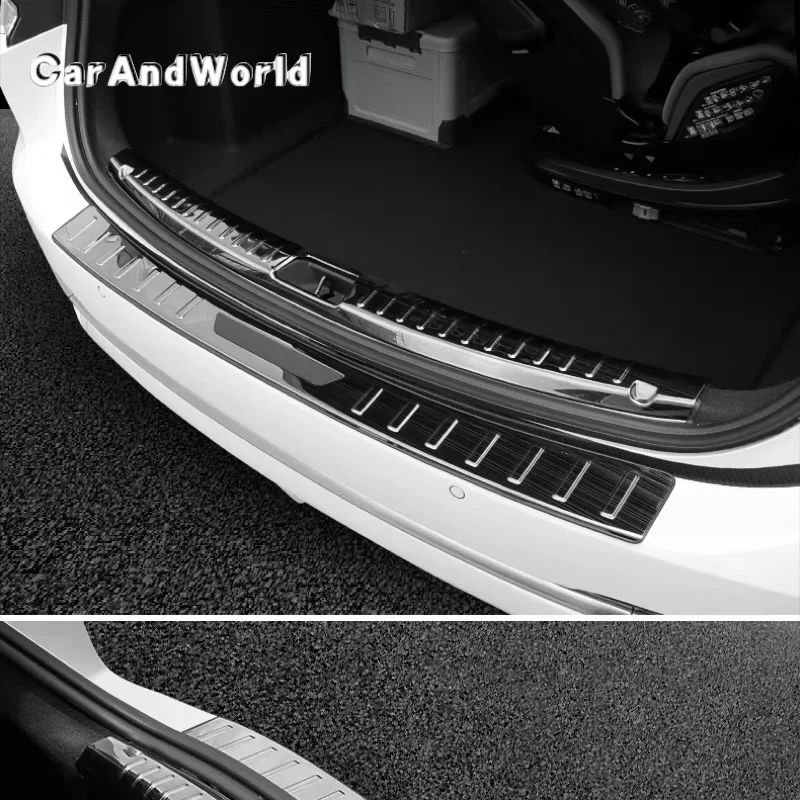 Фото Для Ford Mondeo Fusion Evos 2022-2024: Накладки на пороги багажника, защитные накладки на дверь багажника, накладки на педали, декоративные накладки, автомобильные аксессуары №4