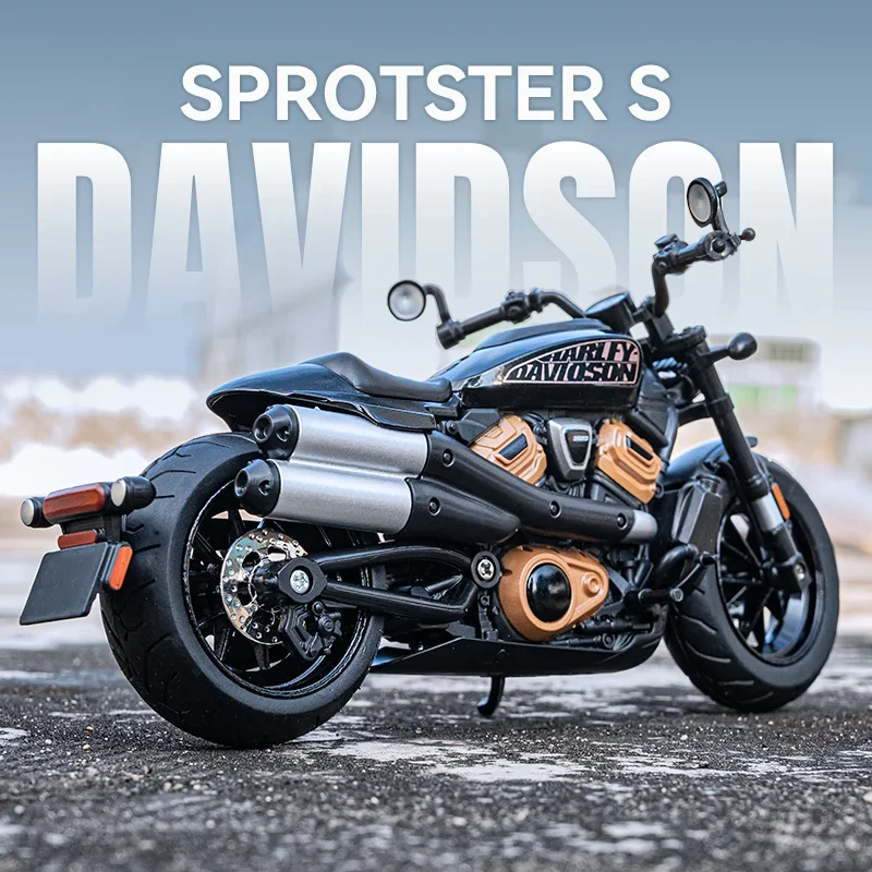 Модель мотоцикла Harley Sportster S литая под давлением модель масштаб 1/12 для уличных
