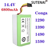 2022 new 14 4v 6800mah li ion battery for cecotec conga 1290 1390 1490 1590 vacuum cleaner genio deluxe 370 gutrend echo 520