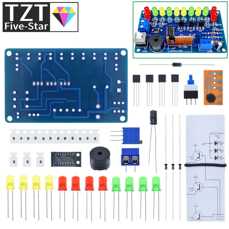 13 шт. CD4060 SMD музыкальный фонарь комплект для сварки цепей Dream Light электронный DIY обучение навыкам встроенная сварка SMD (art.: 3920c30632cd3) - 3920c30632cd3