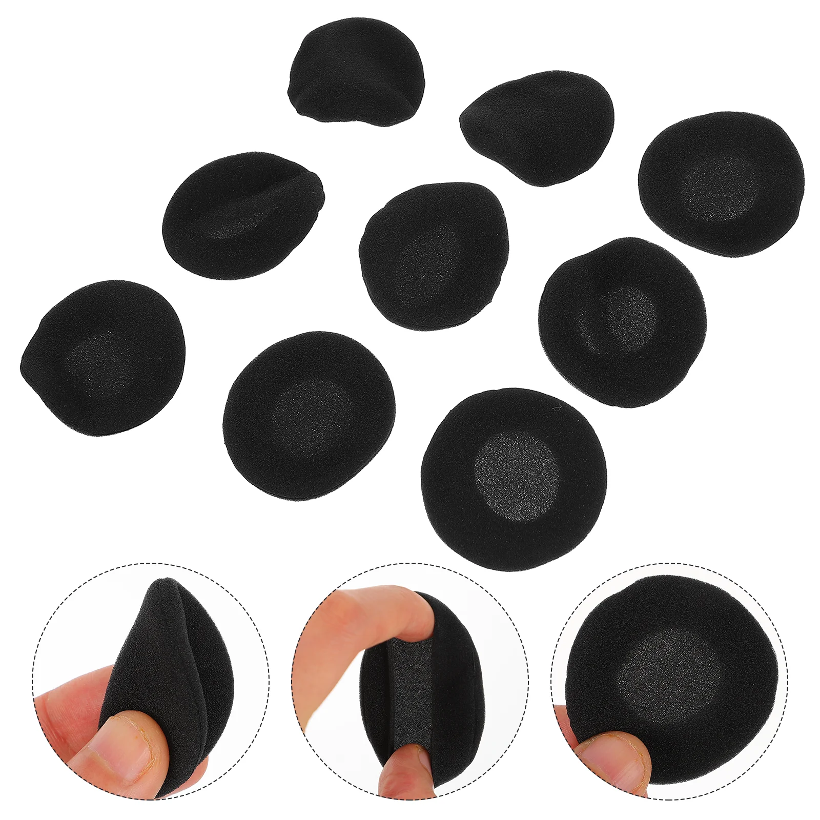 

30pcs Sponge Ear Cushion Replacement Headphone Headset Protector Covers (5cm)