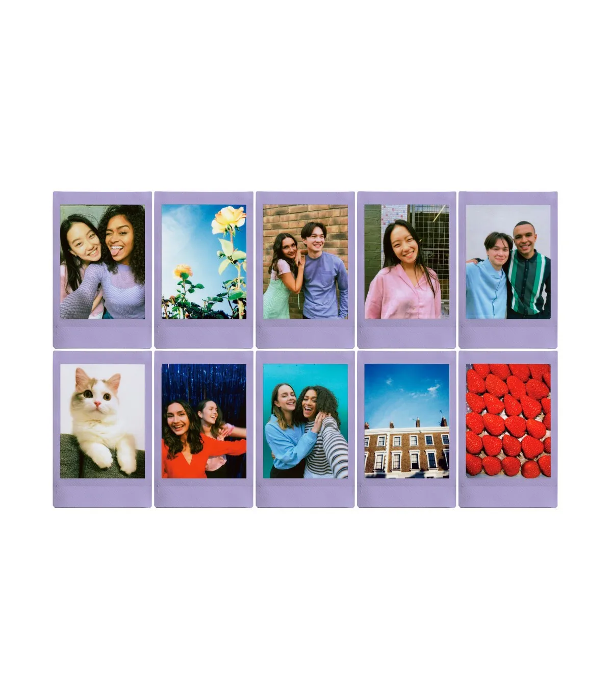 Fujifilm Instax Mini цветная пленка мягкая Лавандовая 10/30/100 листов для камеры Fuji 12 11 8 9 7s 25 26