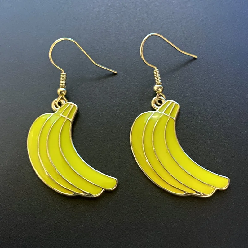 

New Hot Sale Fashion Trend Jewelry Creative Design Banana Pendant Earring Jewelry