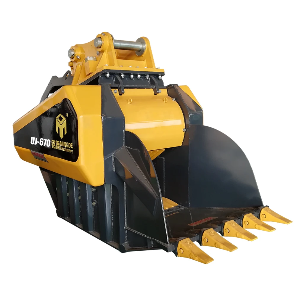 

MONDE excavator Hydraulic Rotating crushing bucket Concrete rock Broken bucket