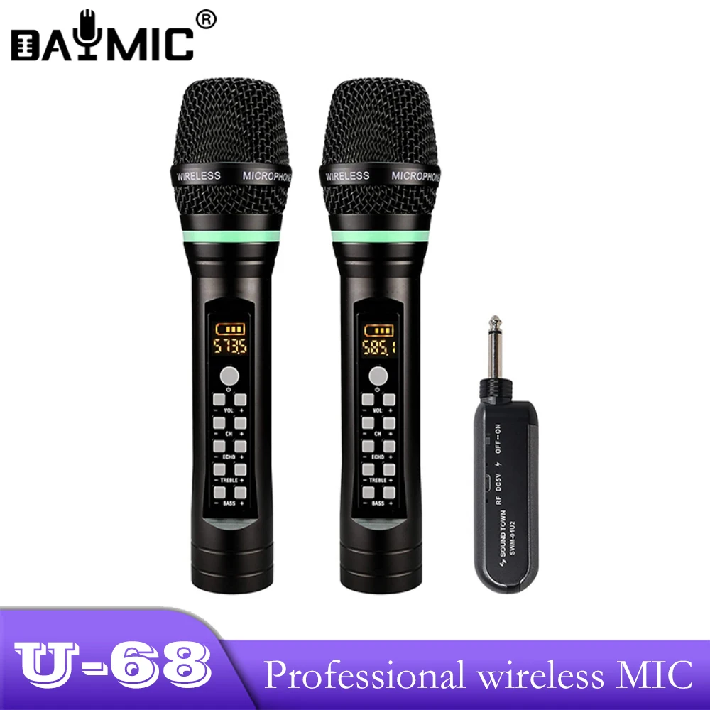 

AOSHEN U-68 Профессиональный алюминиевый микрофон BT микрофон для караоке