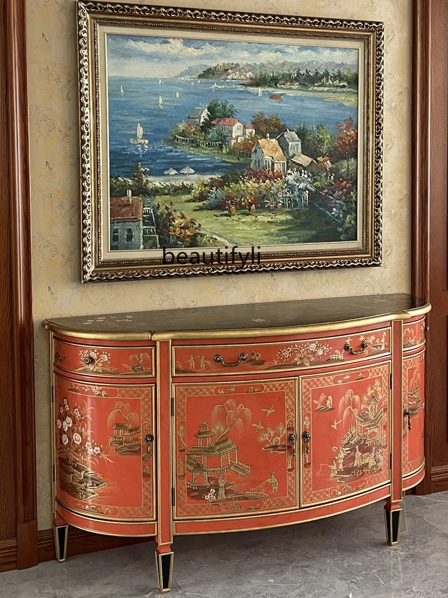 Европейский и американский старинный окрашенный вилла Новый китайский стиль