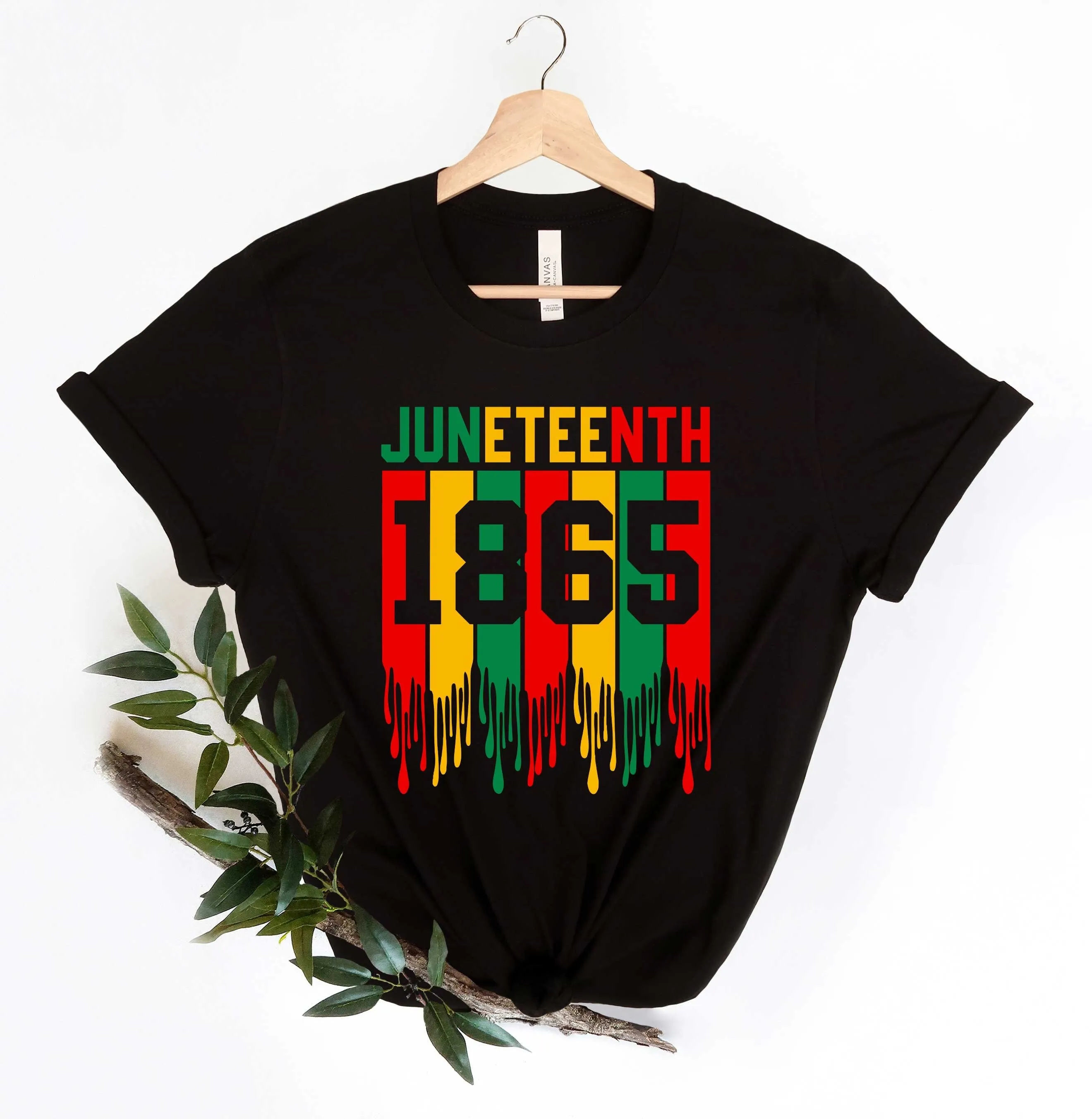 Футболка Juneteenth 1865 г. Бесплатно Ish с свободы. Культура черной истории Lives Matter.