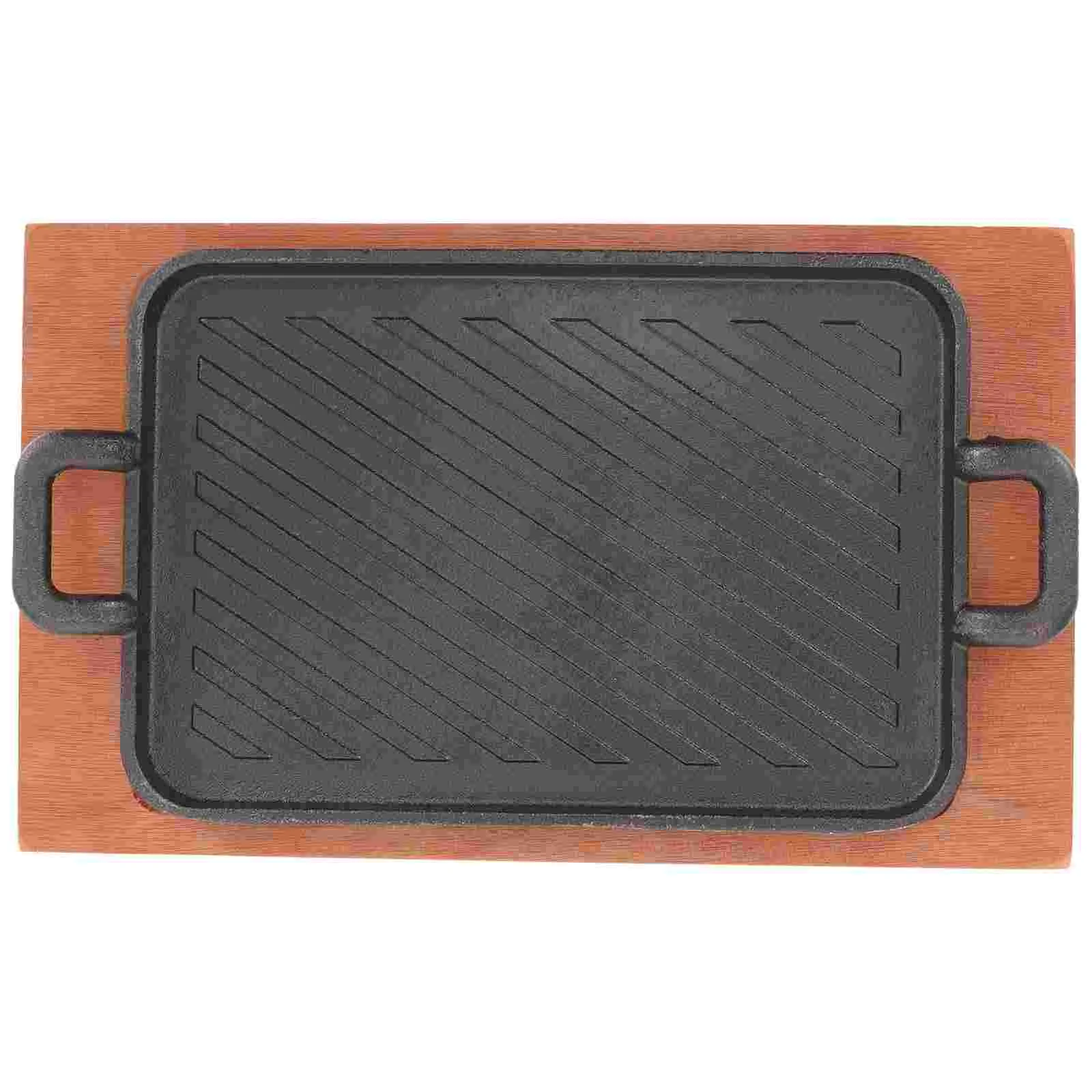 

Baking Pans Bbq Meat Pan Barbecue Grilling Griddle Nonstick Binaural Outdoor Accessories