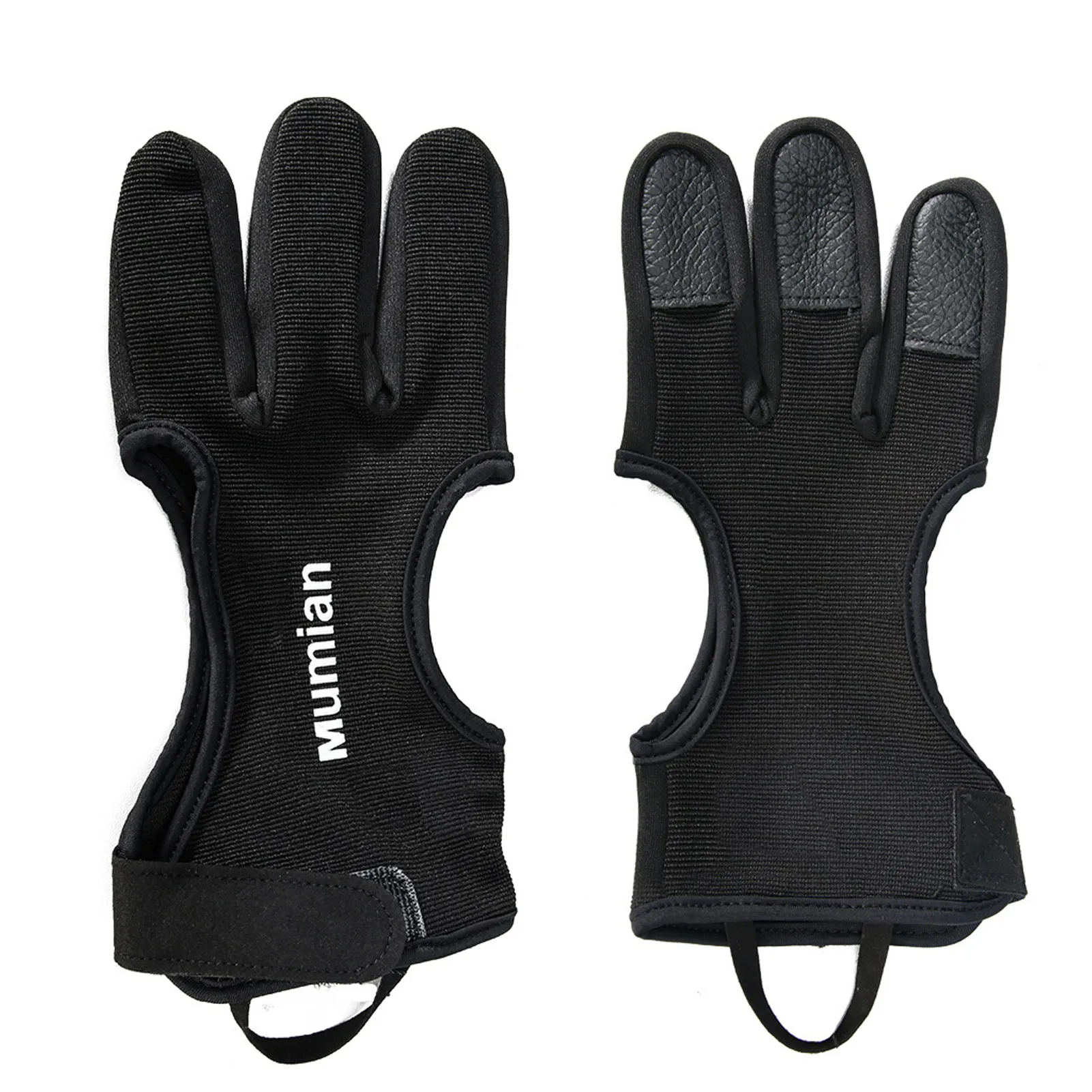

Archery Glove Leather Fingertip Non-Slip Breathable 3 Finger Archery Gloves Hunting Finger Protector Guard For Hunting Accesory