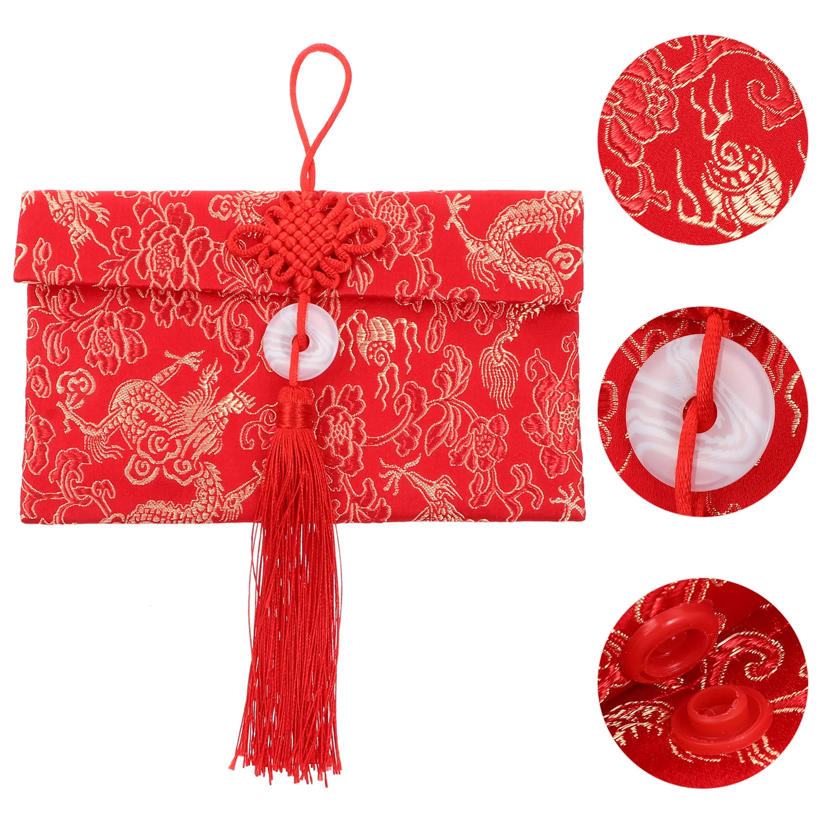 

Red Money Chinese New Year Pocket Envelope Envelopes Packet Lucky Hong Bao Festival Spring Wedding Silk Gift Pockets Hongbao