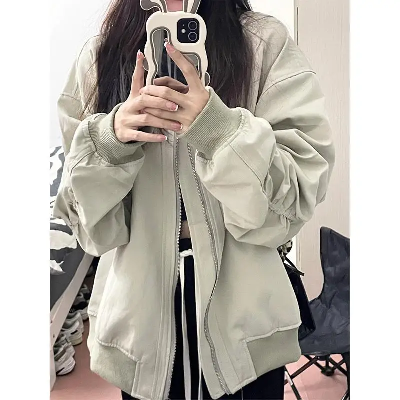 Ранняя весна американская ретро куртка-пилот бейсбольная форма женская и осень