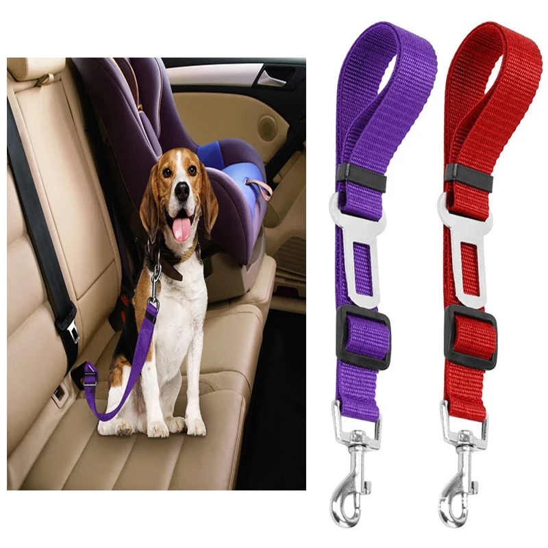 

Ремень для автокресла для маленьких и средних питомцев, регулируемый поводок для собак и кошек, дорожный держатель, товары для питомцев