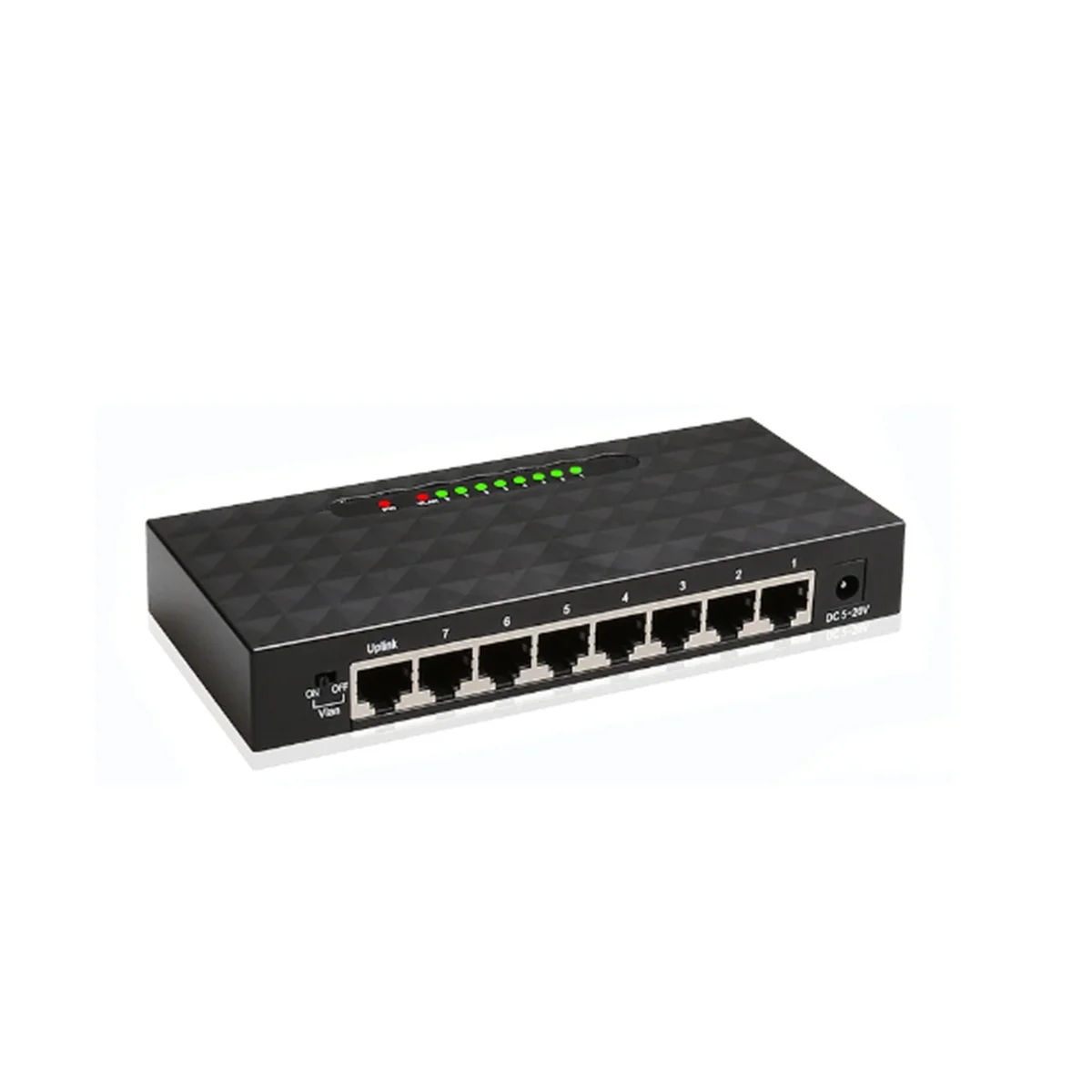 

8Port Gigabit Switch Ethernet Smart Switcher High Performance 1000Mbps Network Switch RJ45 Hub Internet Injector US Plug