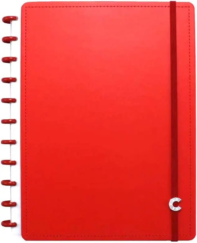 

Stunning Large 50-Page Red Spiral Notebook - for Writing & Sketching Memos & Notes Size for Note-Taking! notebooks com frete