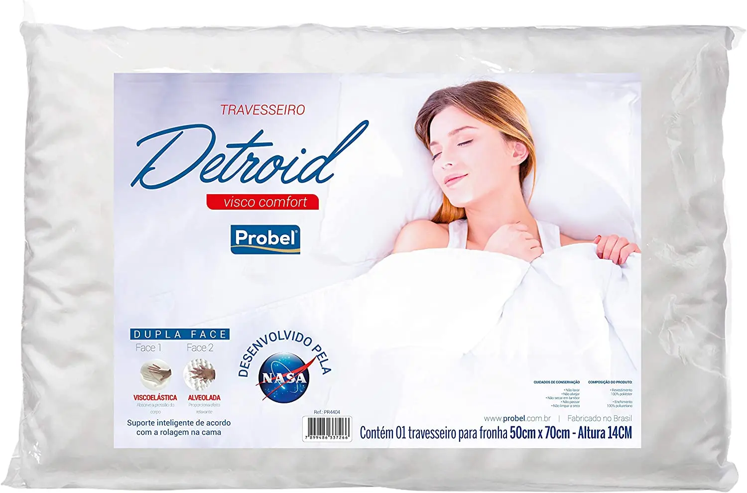 

Nasa Alto Detroit Visco Comfort Pillow - P/pillowcases 50x70 - SPA Massage Pillow Partition To Help Sleep and Protect The Neck