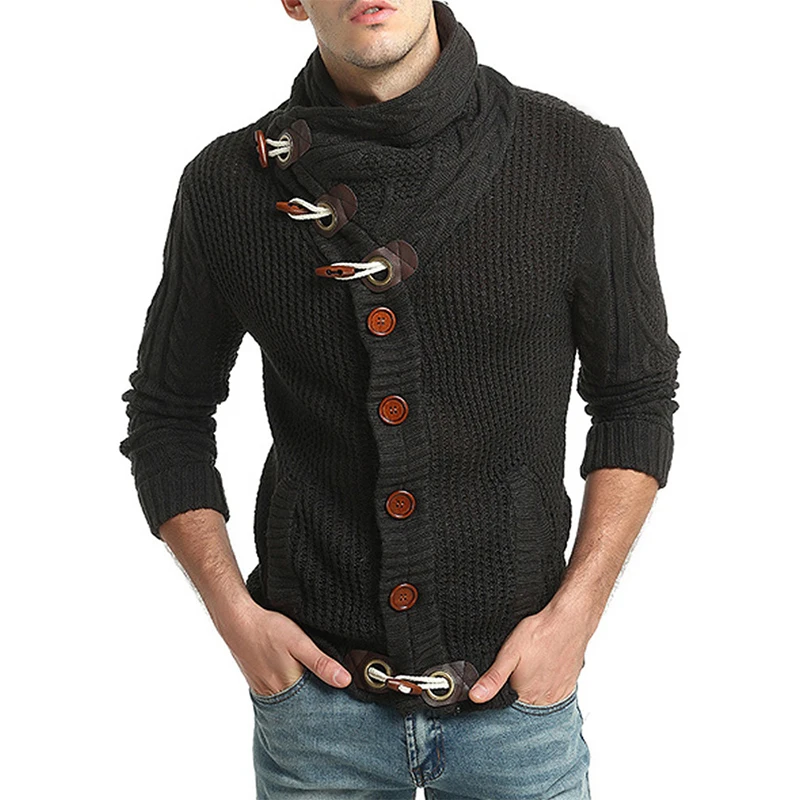 

Мужской вязаный кардиган для зрелых мужчин, повседневный элегантный утепленный свитер на пуговицах, Осень-зима 2022