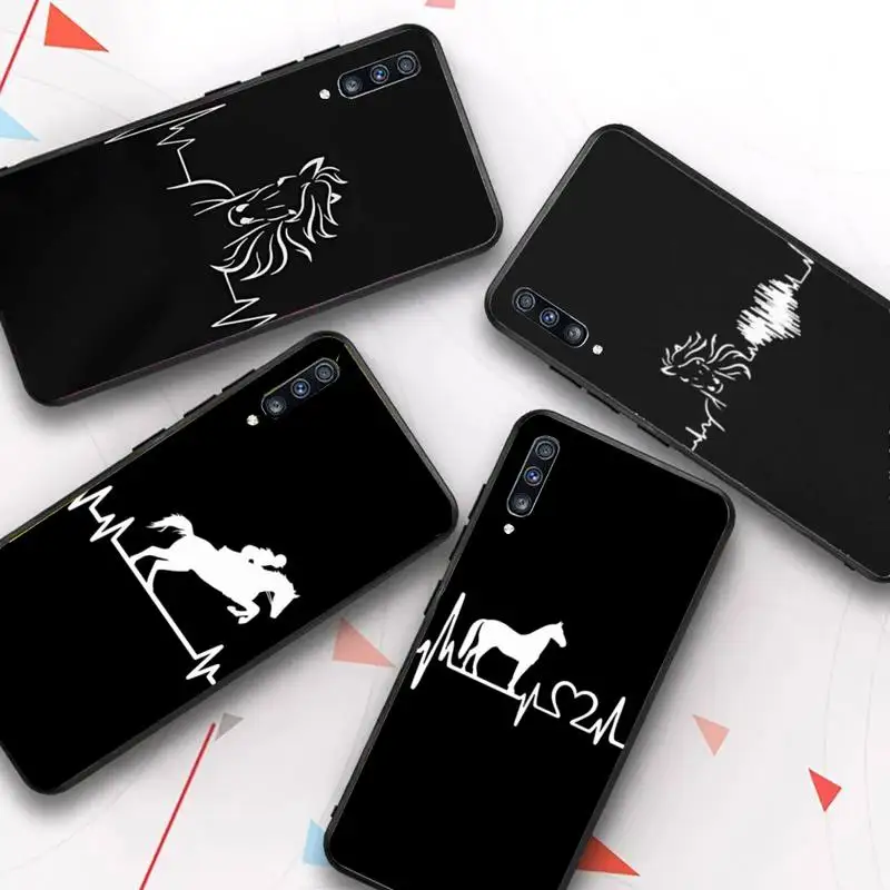 

RuiCaiCa Horse Heartbeat Phone Case for Samsung Galaxy A 51 30s a71 Soft Silicone Cover for A21s A70 10 A30 Capa