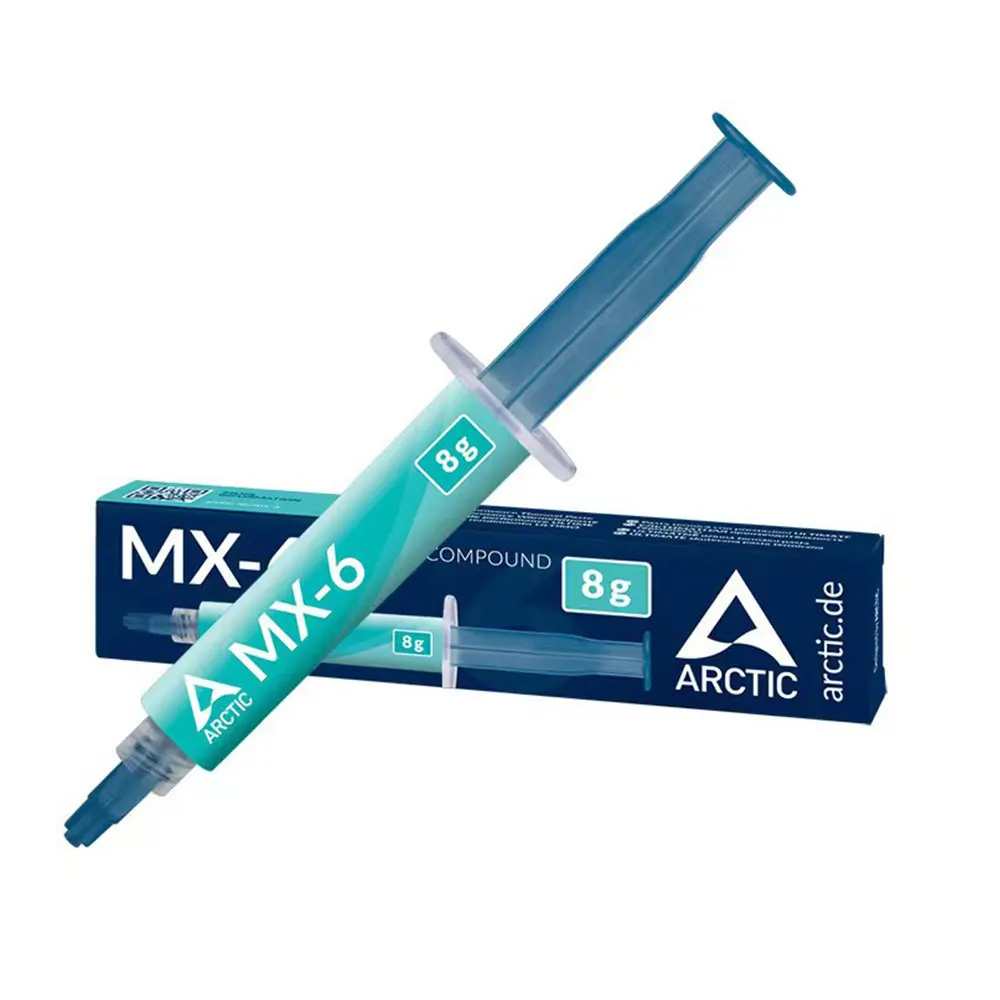 Фото Термопаста ARCTIC MX-6 2G 4G 8G с высокой теплопроводностью для процессоров, видеокарт, ноутбуков, консолей (непроводящая) №5