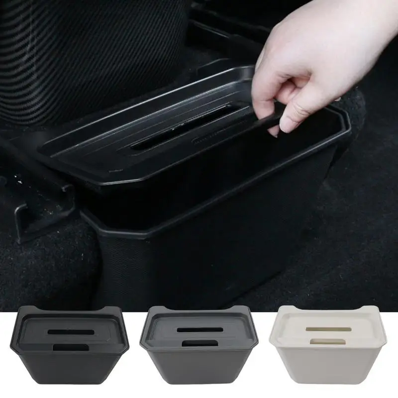 

Auto Model 3 Model Y Rear Center Console Organizer Box Rear Middle Seat Car Tray TPE For Back Center Console Accessories