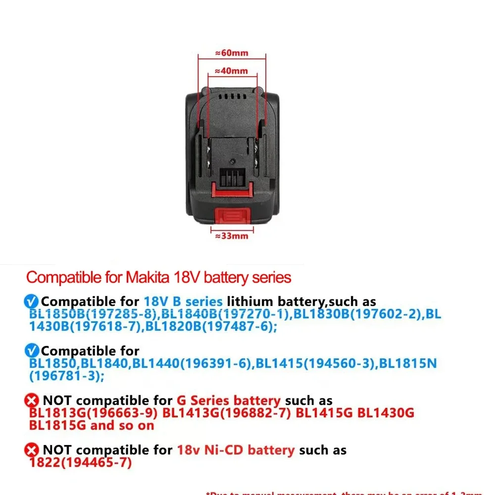 High Pressure Car Wash Washer Gun Foam Generator Portable Water for Home Garden Cleaning Accessories Fit Makita 18V Battery