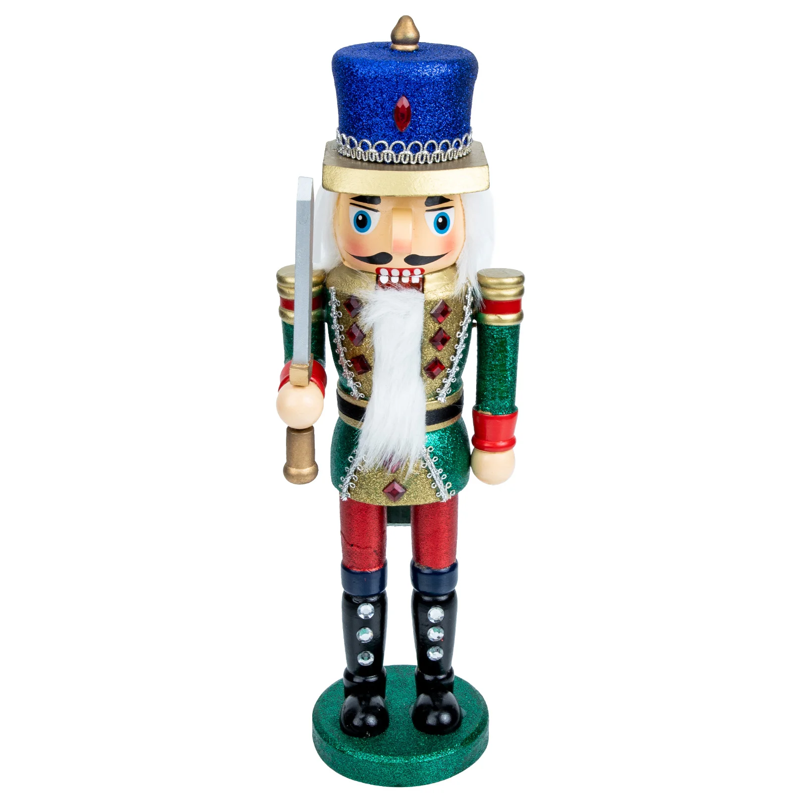

Nutcracker Christmas Nutcrackers Wooden Xmas Soldier Wood Decor Figurine Ornaments Figures Craft Decorations Decorative Desktop