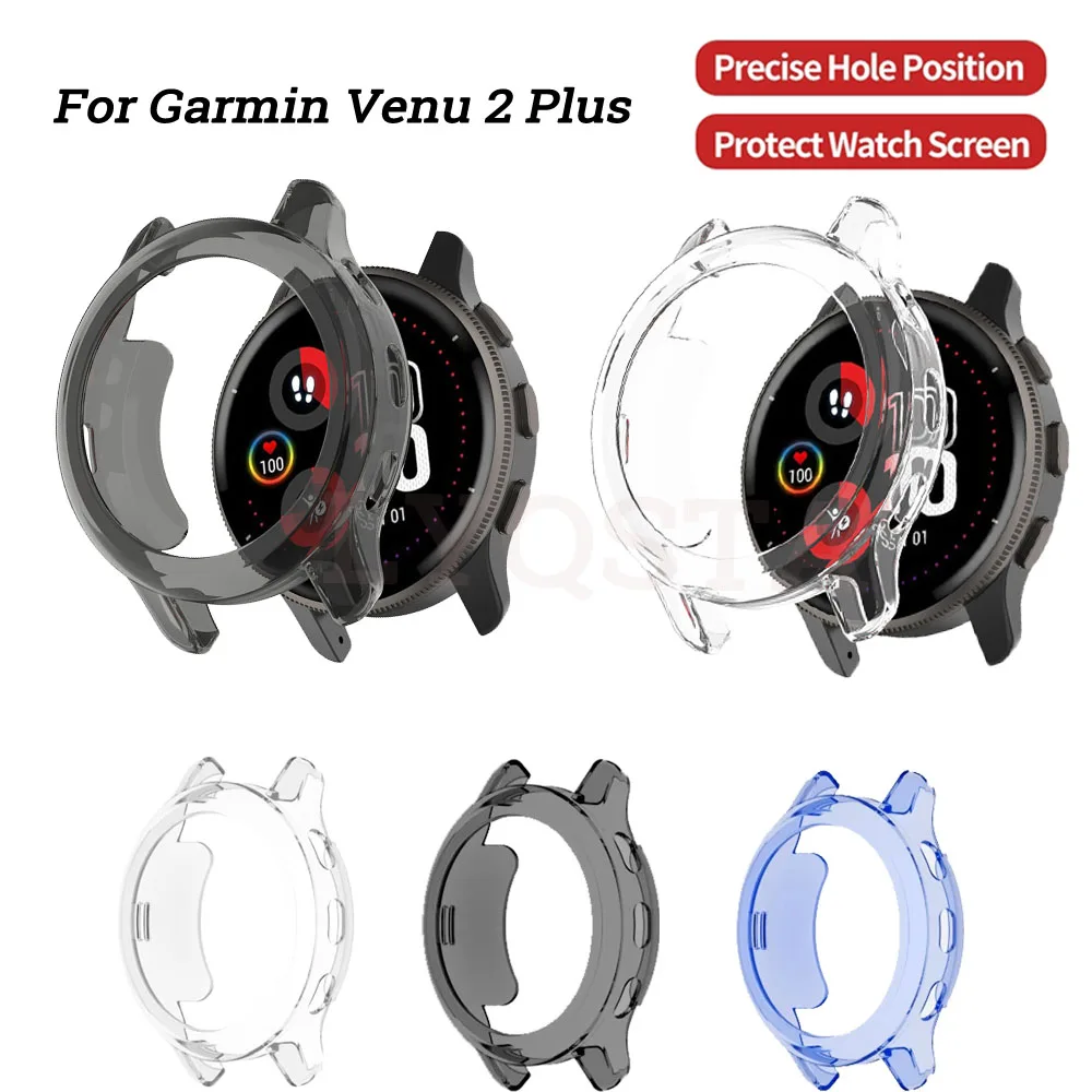 

Мягкий защитный чехол из ТПУ для Garmin CAME 2 Plus, чехол для часов, защитный чехол с полным покрытием экрана, чехол с покрытием для Venu2 Plus