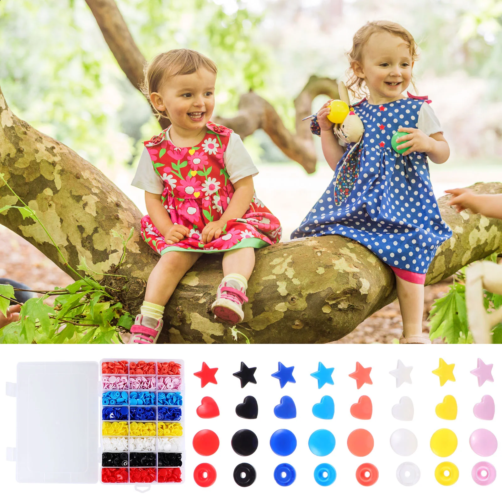 

Snap Buttons Fasteners Forclothing Craft Fastener Snaps Sewing Kit Diapers Star Closures Button Punch Diy Cloth Closure