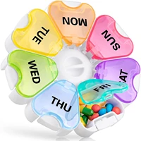 pill pill organizer large pill box with push open buttonbpa free 7 day pill case daily medicine organizer for vitamins