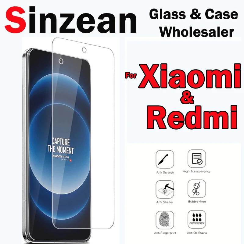 100/50/20 шт. для Xiaomi 14 POCO X6 X5 M5 Redmi 13 12 13C 12C 11A Note Pro 12s A2 A3 2.5D прозрачное закаленное стекло