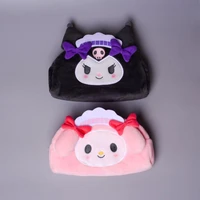 20cm kawaii cinnamoroll sanrio plush bag my melody anime handbags purin dog kuromi plushie cute cosmetic storage bag for girls