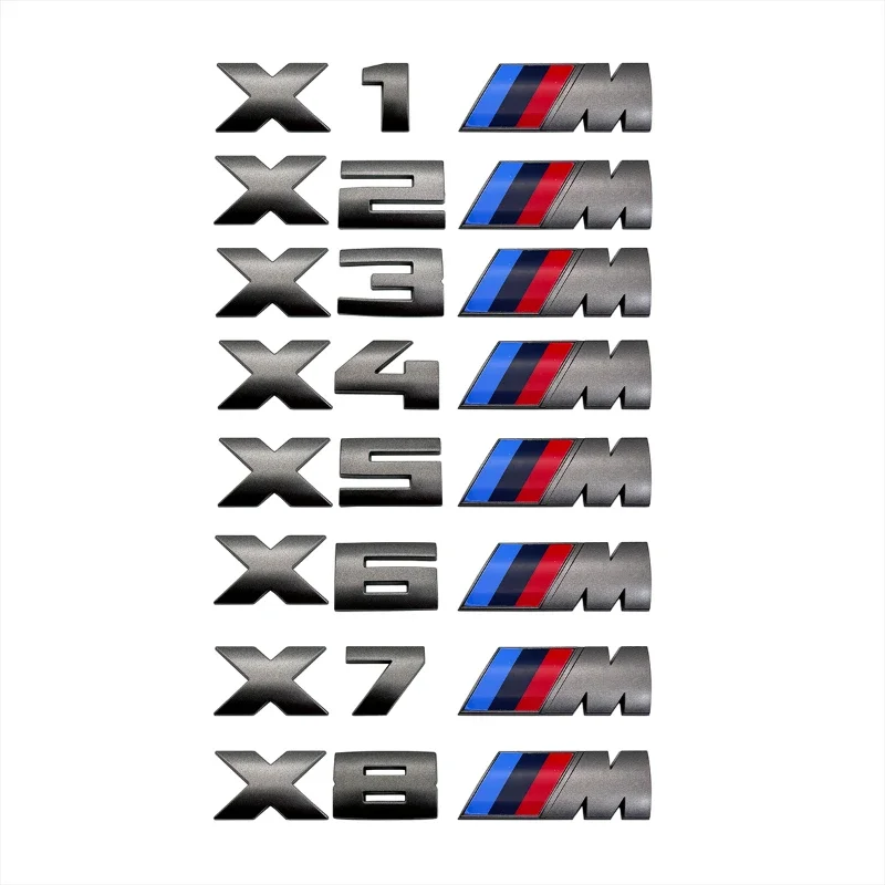 1 шт. автомобильные наклейки на багажник серая наклейка автомобиль для BMW X1M X2M X3M X4M