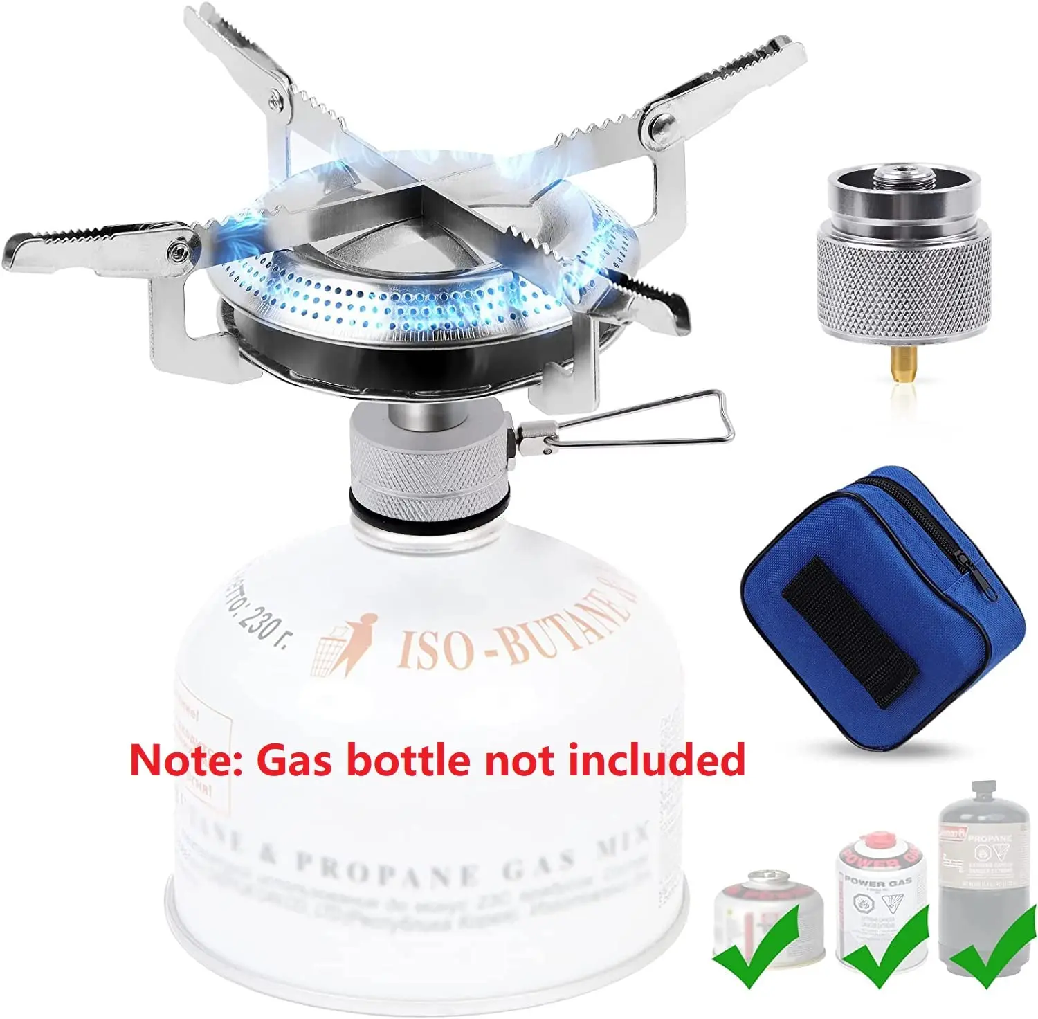 

Mini Furnace Cooking Picnic Split Stoves Cooker Burners Portable Camping Stoves Folding Outdoor Keep Warm Survive Gas Stove Set