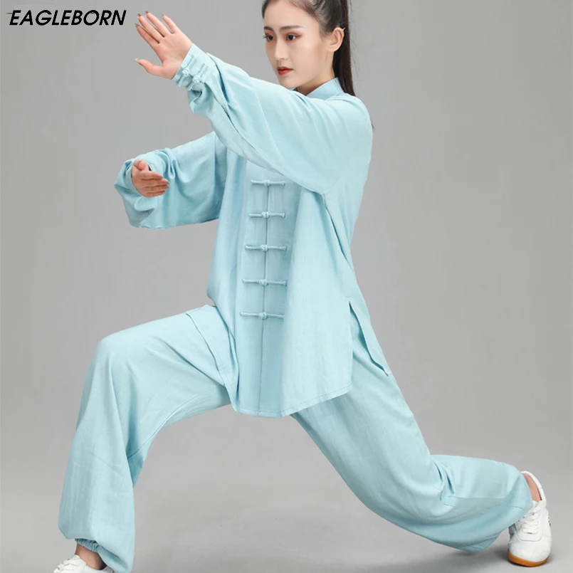 Tai Chi Clothing Set Traditional Chinese Clothing for Women Wushu Clothing Kung Fu Uniform Suit Martial Arts Uniform Exercise