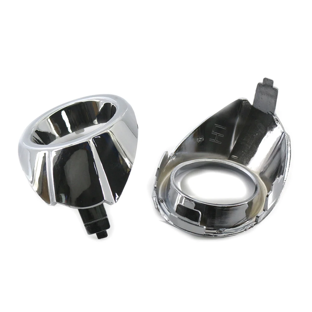 2 шт./пара хромированный передний бампер автомобиля противотуманная фара рамка