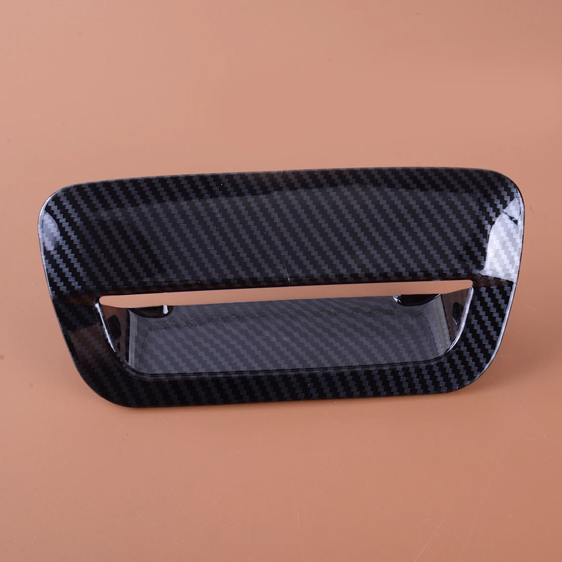 

Car Rear Trunk Door Handle Bowl Cover Carbon Fiber Style ABS Plastic Trim Fit for Dodge Durango SUV 2014-2019 2020 2021 2022
