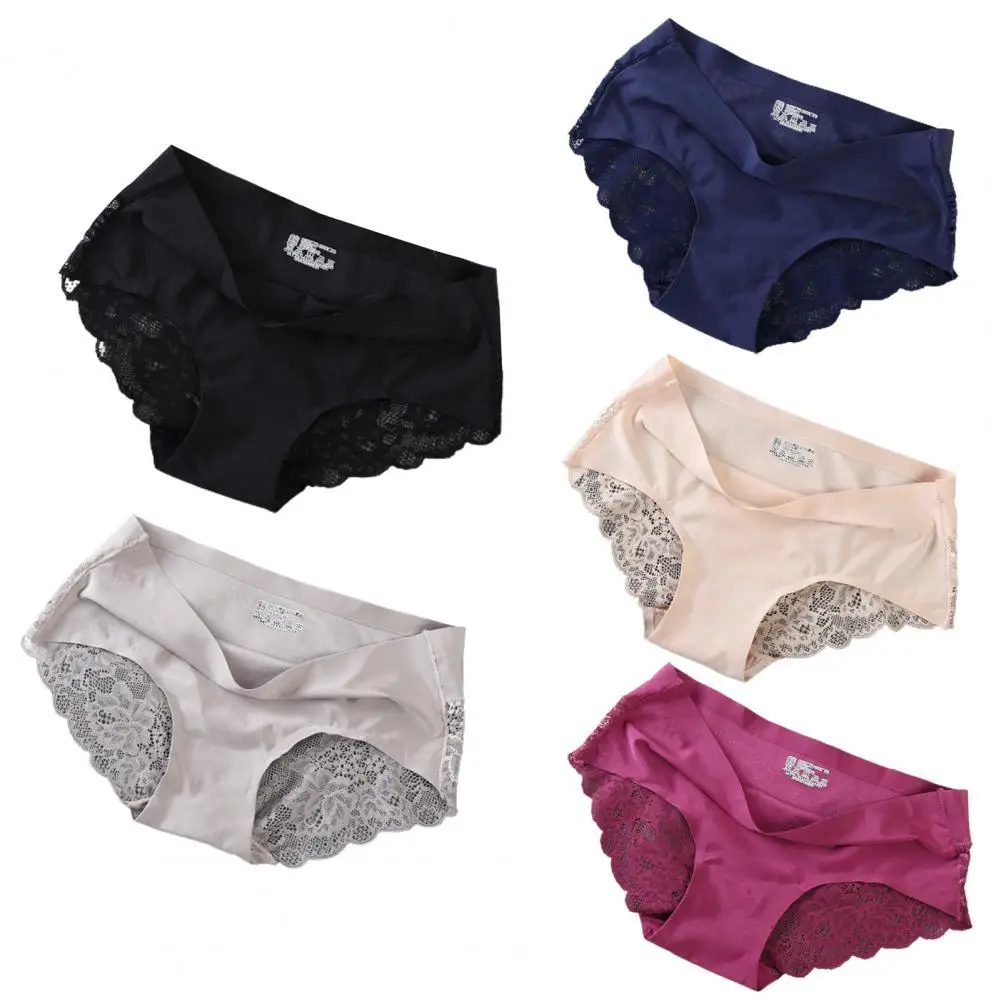 

Women Panties 2022 Lace See Through Sexy Stretchy Moisture-wicking Briefs for Daily Wear